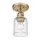 Z-Lite Kinsley 1 Light Flush Mount, Heirloom Gold And Clear Seeded 340F1-HG - alternate 2